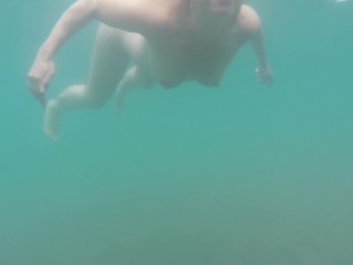 Undewater cam - nudist swim