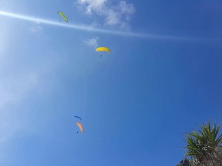 APPROVE-Butt Plug flashing & PUSSY SHOW for ParaMotors Only # Paradise Ocean shore - Nudist Video
