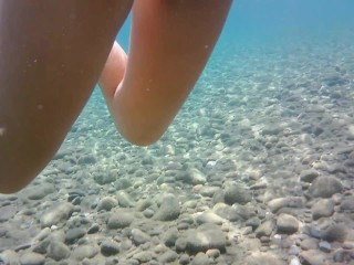 APPROVE-Spy nude girl at the beach and underwater - Nudist Video