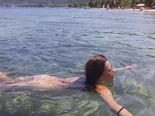 Two Eggs Amazing trip to sea floor # Public exibitionist adventure #Vaginal exercises - Nudist Video