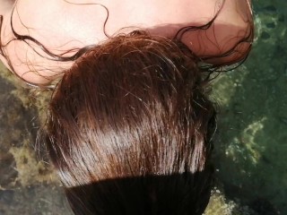 A siren appears in the water and eats my dick - Nudist Video