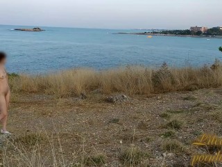 Walking naked on the beautiful seashore - Nudist Video