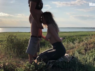 Fucked a fit girl right during training outdoors - Nudist Video
