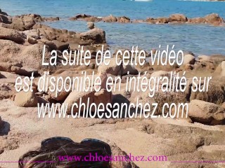 Pipe à la plage et il éjacule sur mon cul Chloé Sanchez amatrice - Nudist Video