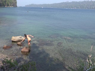 Candid Beach Voyeur (Clear Water Bikini Babe) - Nudist Video