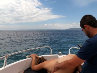 I took a sexy tourist on my boat then filled her pussy - Nudist Video